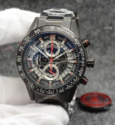 High Quality Copy TAG Heuer Carrera Heuer 01 Quartz Watches So Black